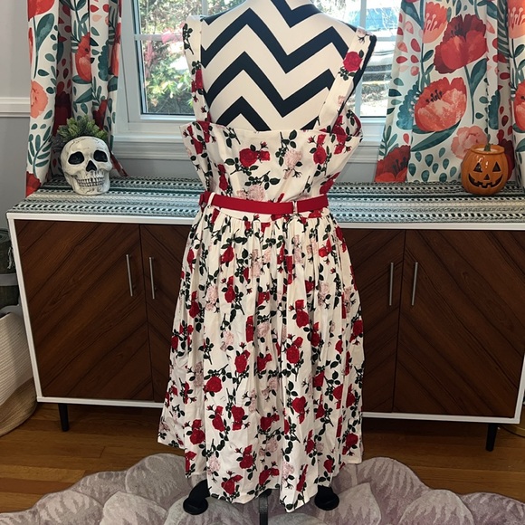 Collectif Jemima Rose Dance Swing Dress - Picture 7 of 13